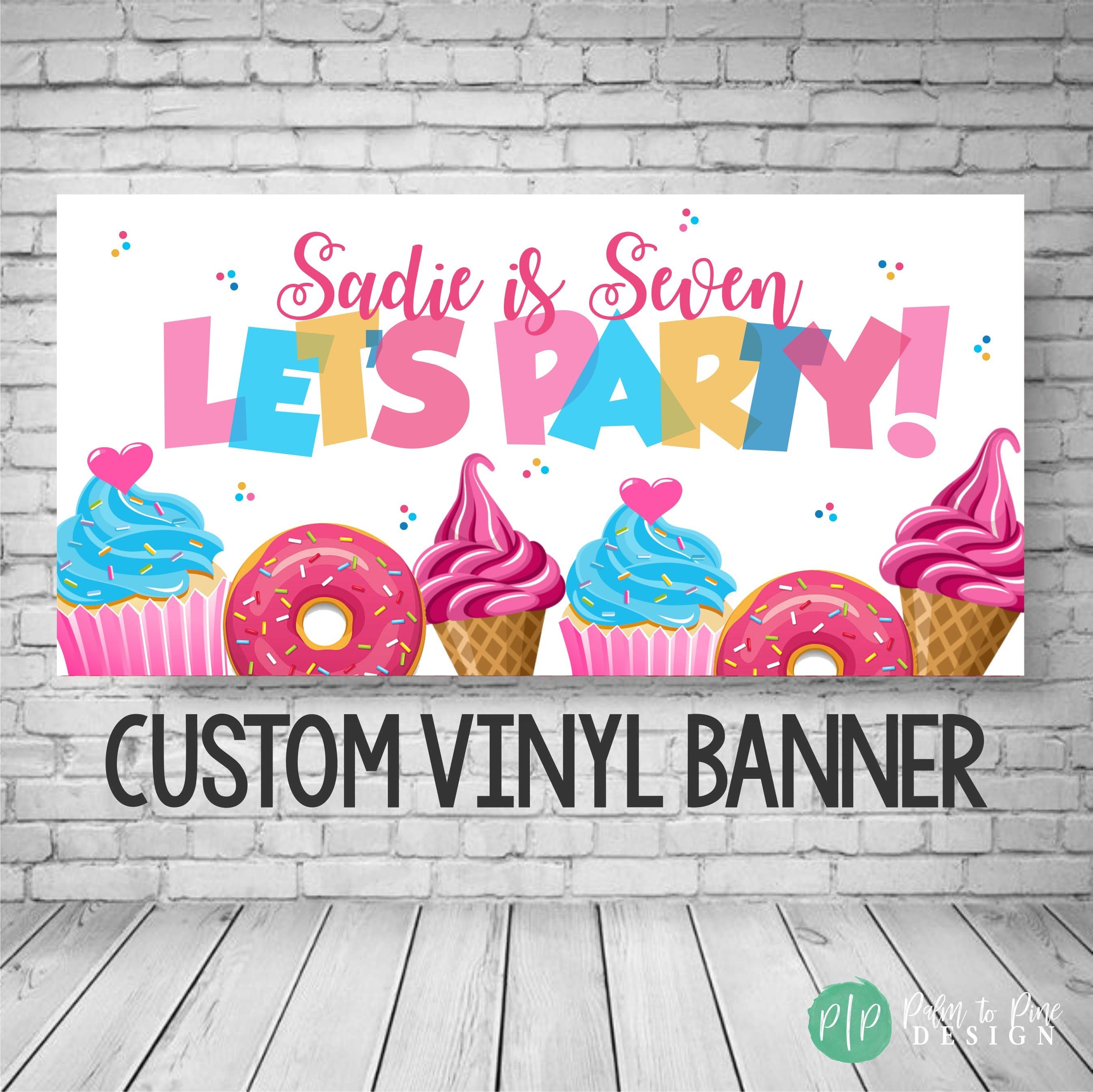 Let's Party Banner – Palm to Pine Design