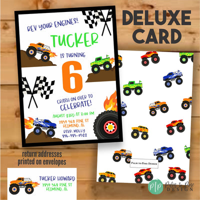 Monster Truck Birthday Banner