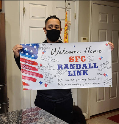 Welcome home military banner