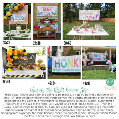 American Sign Language Farm Birthday Banner