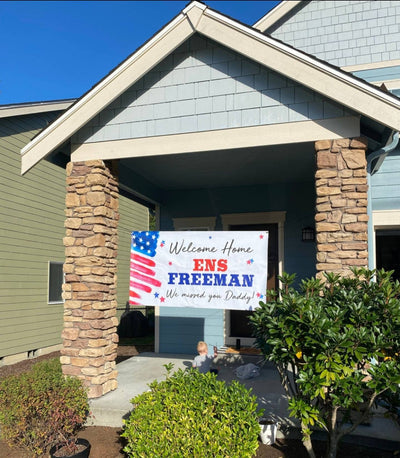 Welcome home military banner