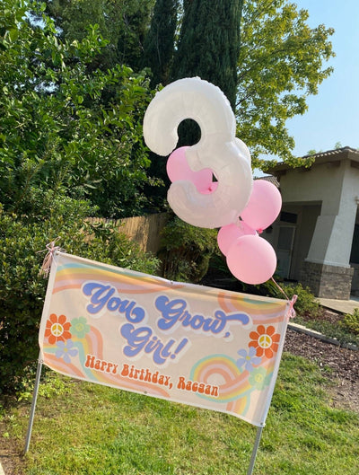 Groovy Birthday Banner