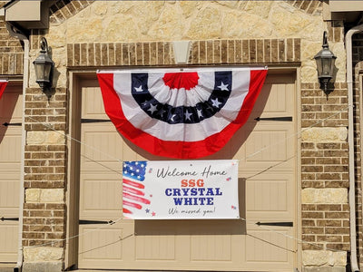 Welcome home military banner