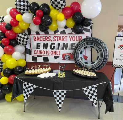 Racecar Birthday Banner