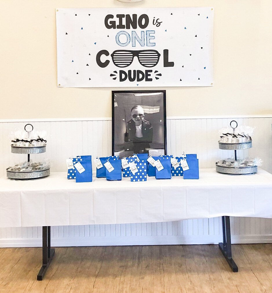 One Cool Dude birthday party theme