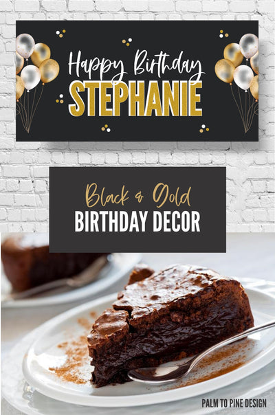 Happy birthday banner personalized