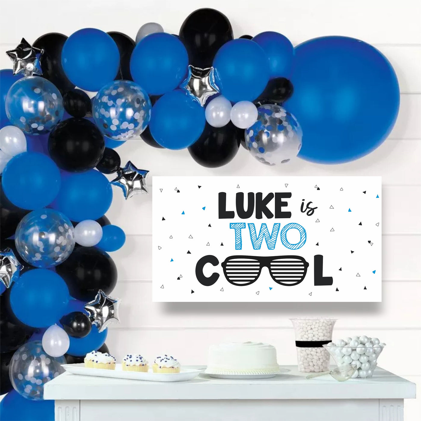 One cool dude birthday banner