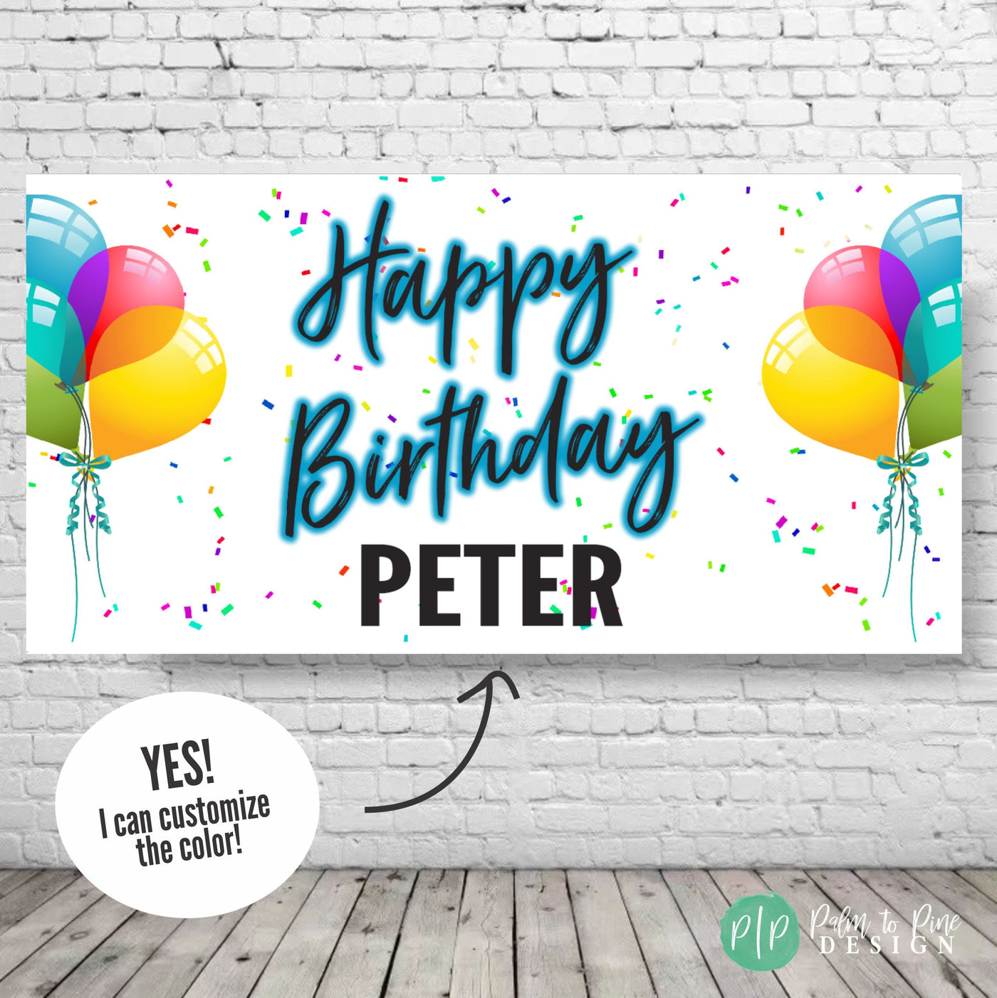 Happy Birthday Personalized Banner