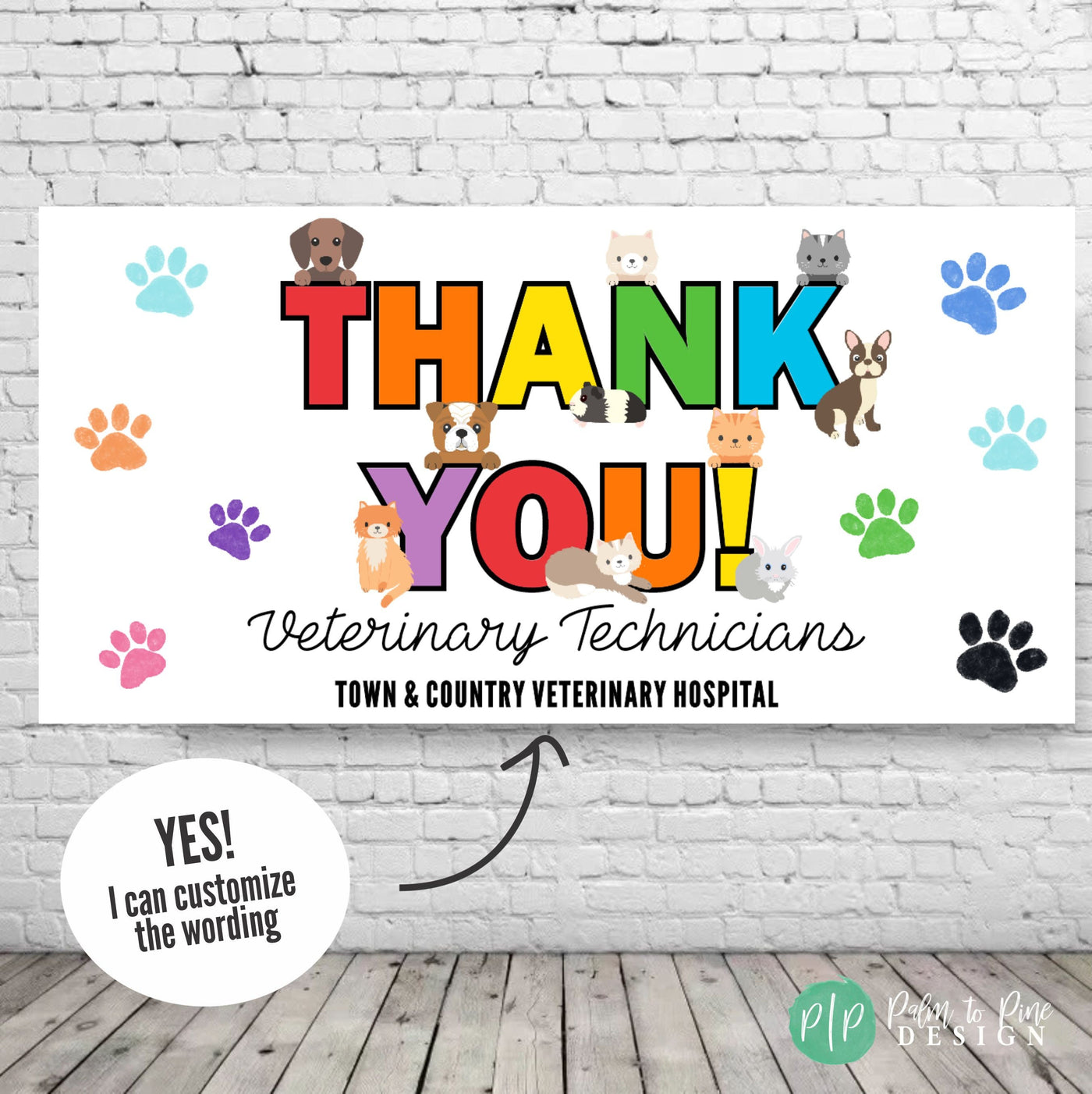 Thank You Veterinarian Sign