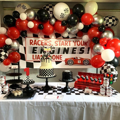 Racecar Birthday Banner