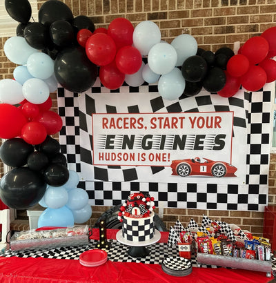 Racecar Birthday Banner