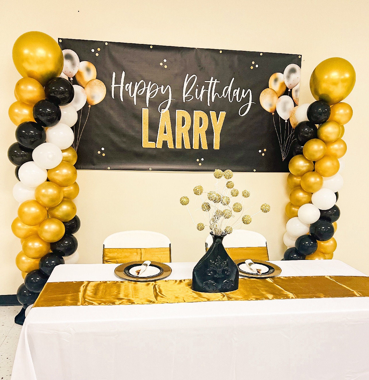 Happy birthday banner personalized