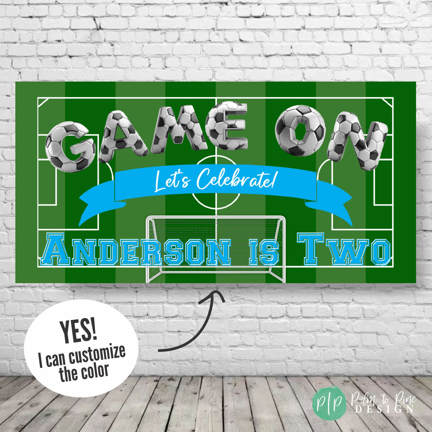 soccer custom banner