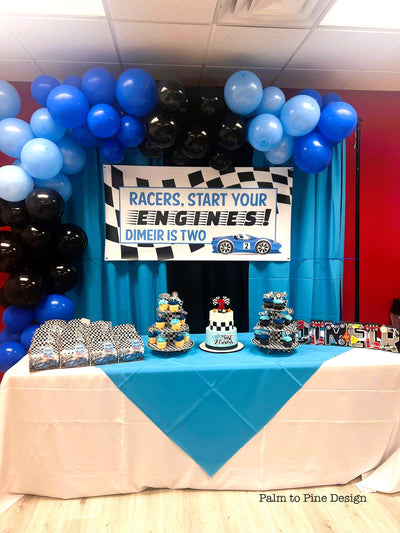 Racecar Birthday Banner