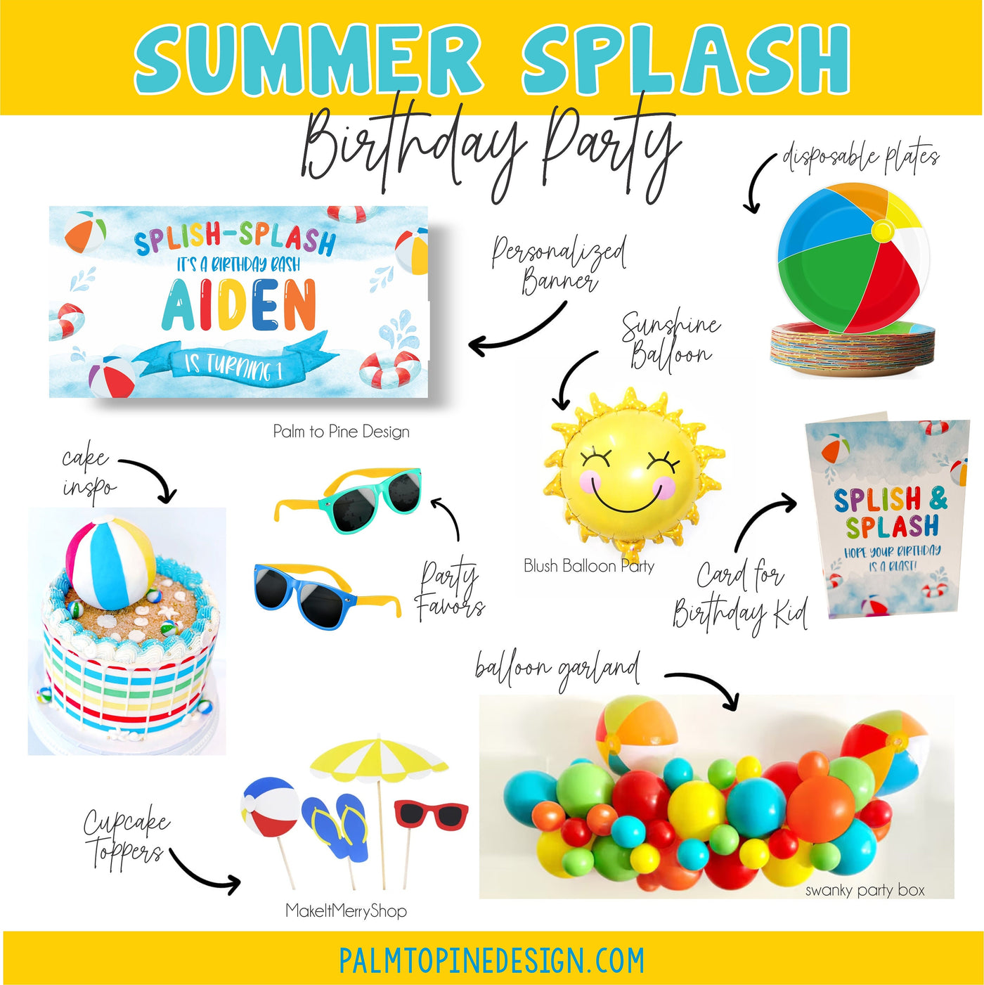 Summer Splash Birthday Party Theme ideas