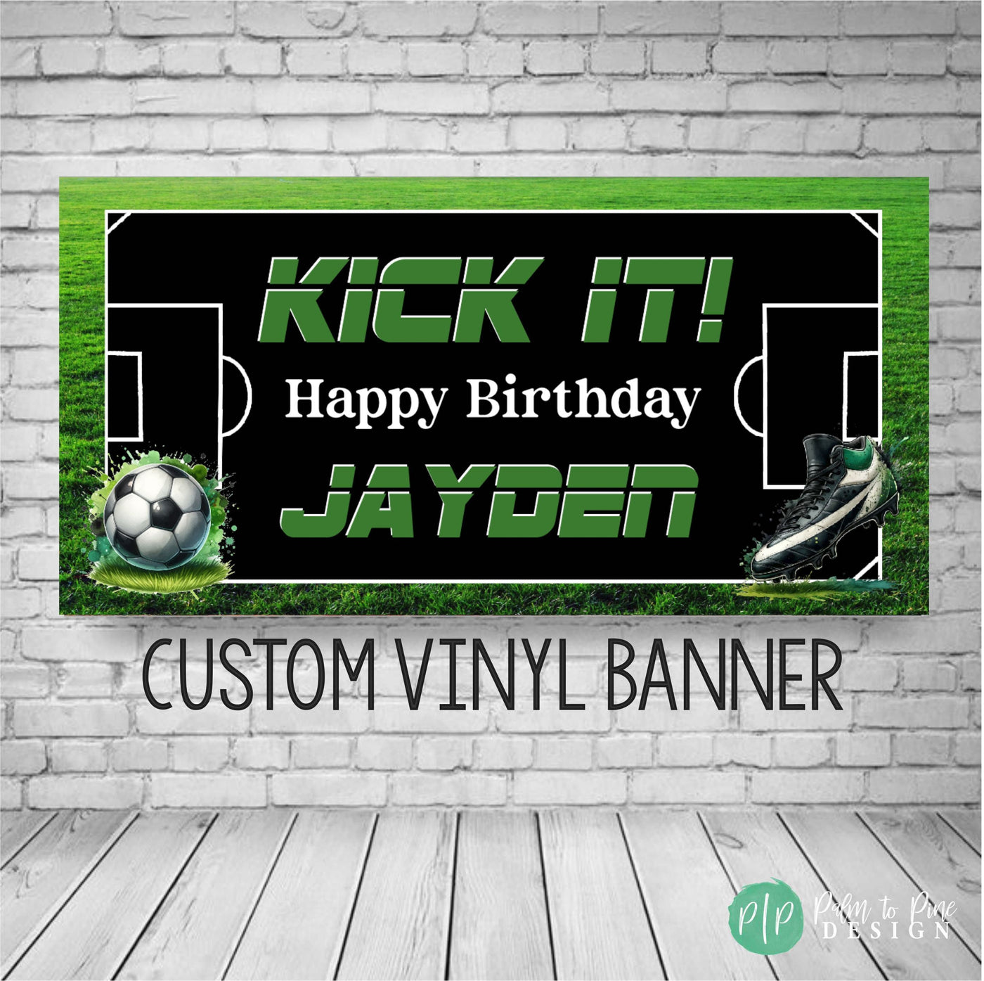 soccer birthday banner