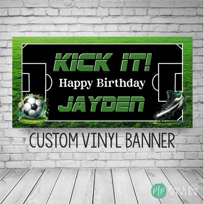 soccer birthday banner