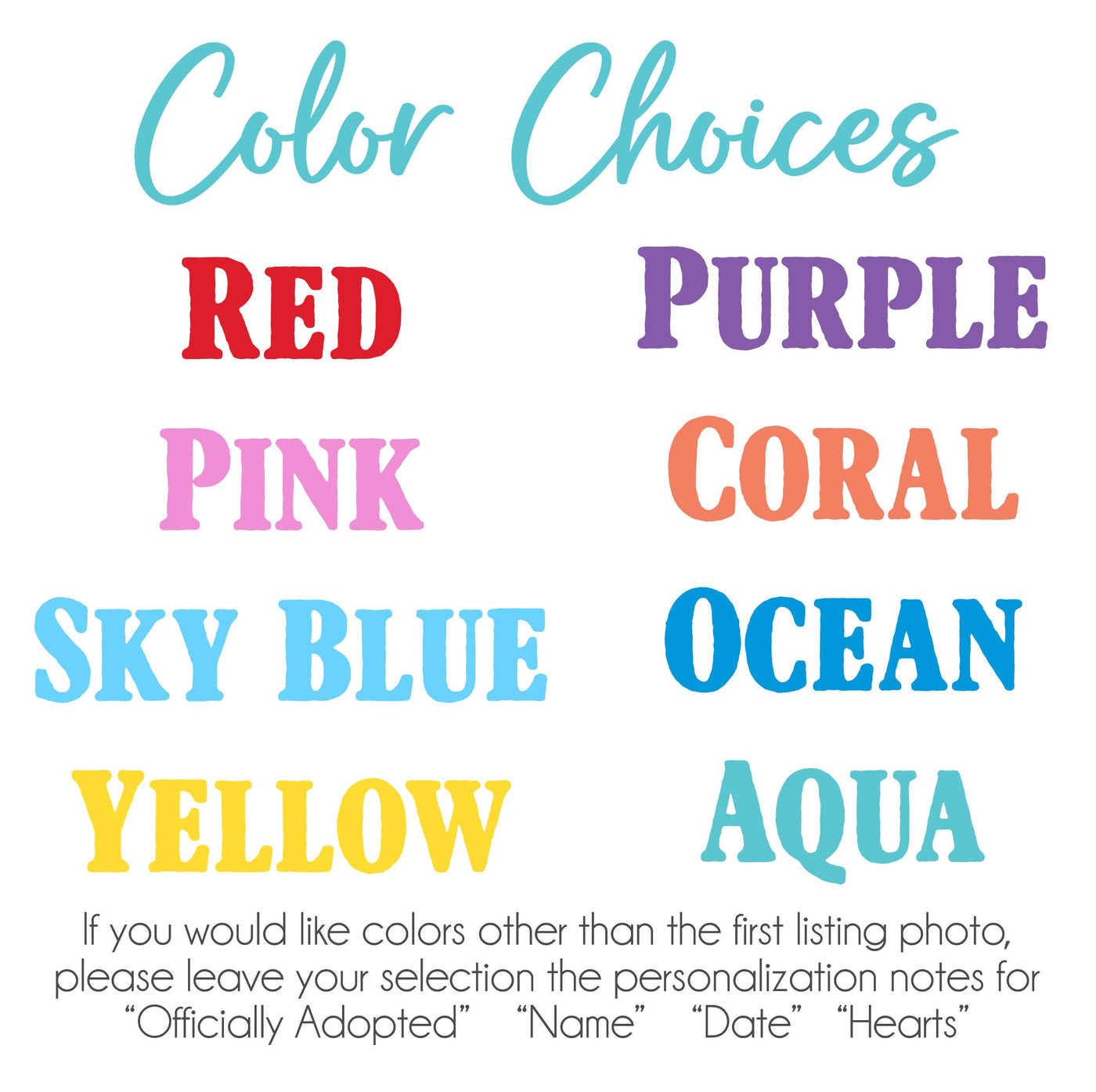 Color selection for Officially adopted banner design