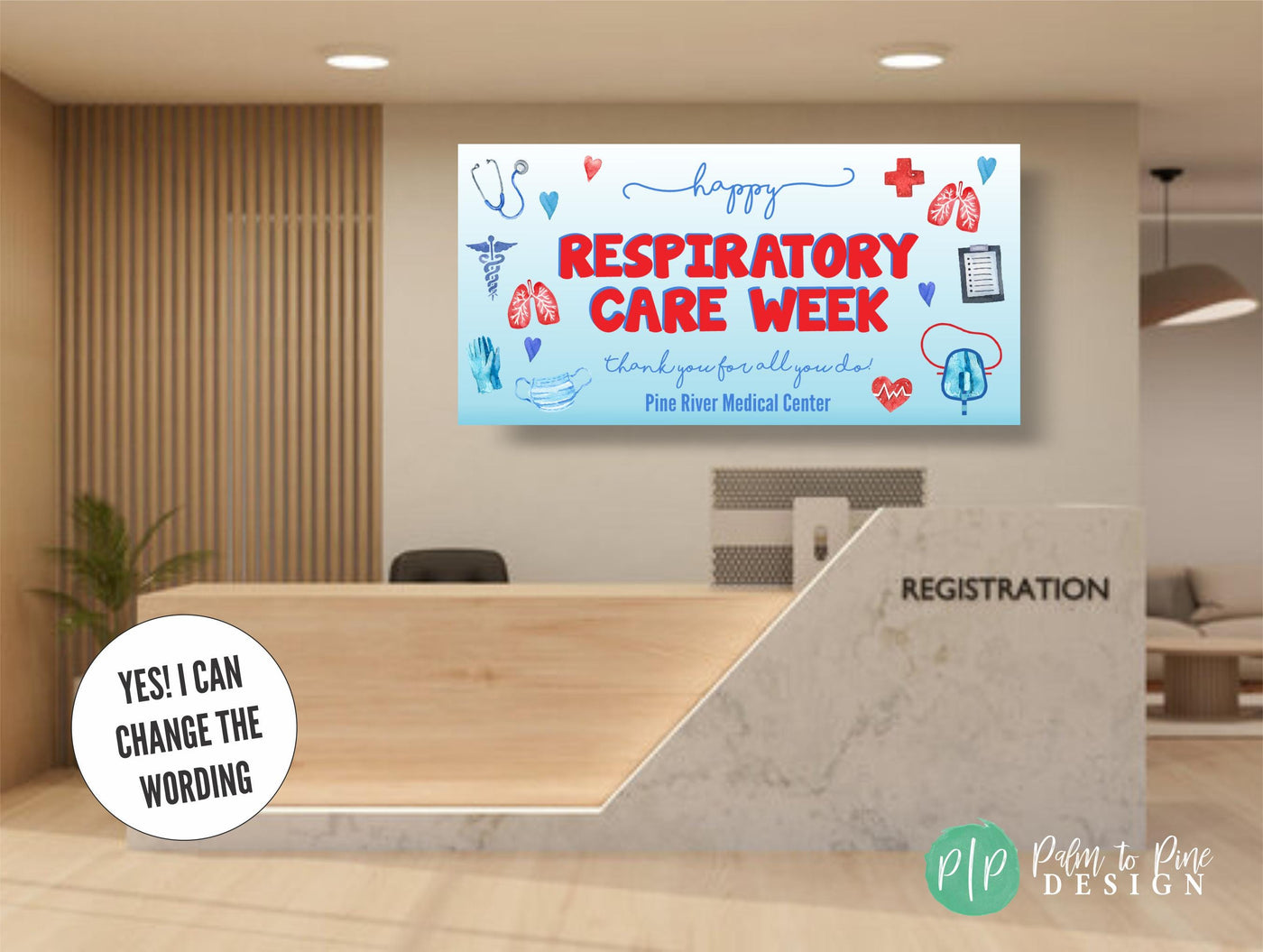 Respiratory Care Week Appreciation Banner, Respiratory Therapist Appreciation Decor, RC Week Thank You Sign, Medical Appreciation Decor