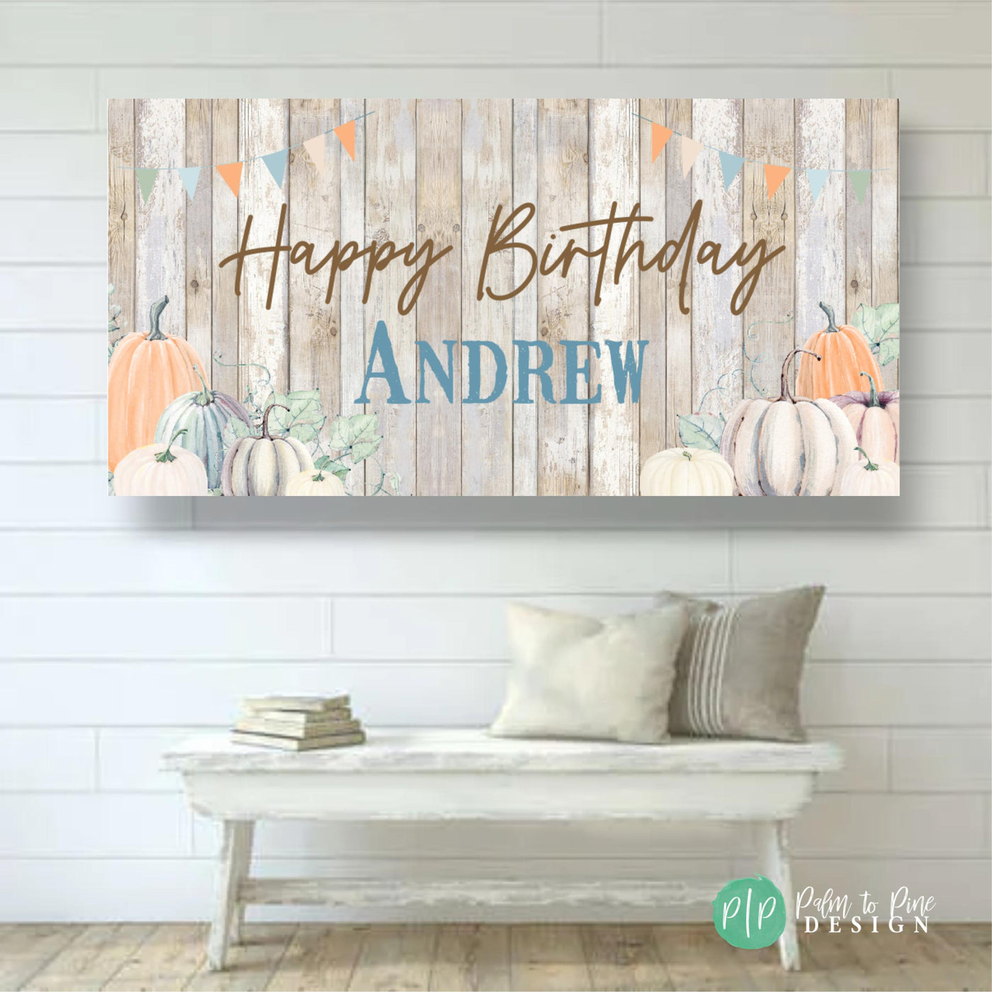 Pumpkin Birthday Banner, Pumpkin Party Decorations, Custom Fall Birthday Backdrop, Fall Birthday Banner, Our Little Pumpkin Decor, Autumn