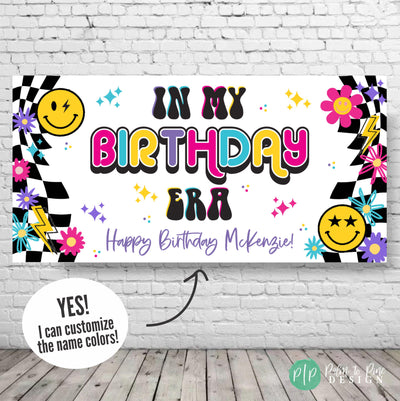 birthday eragirls personalized birthday banner