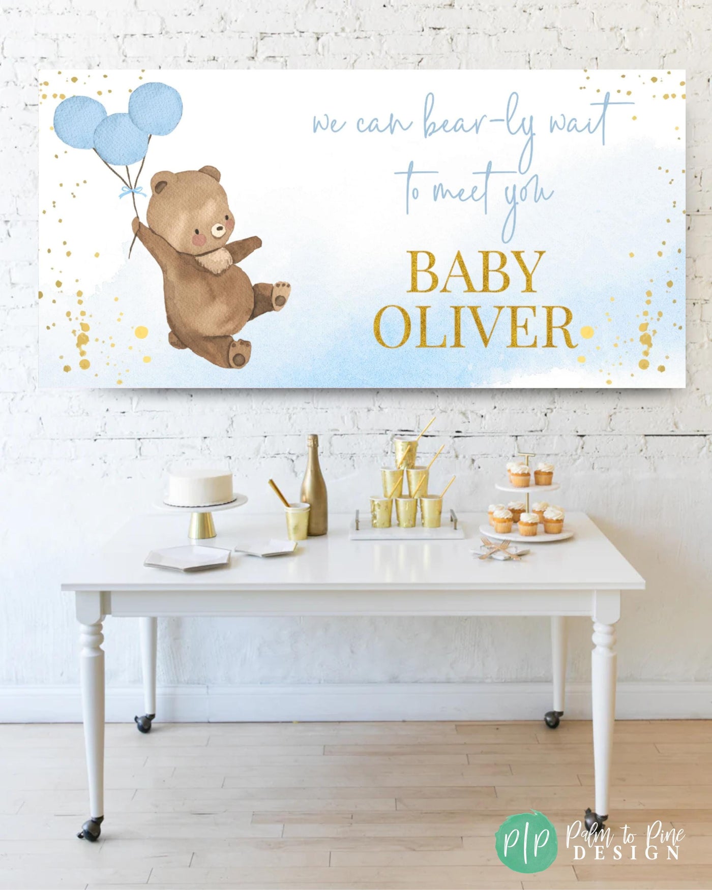 Bear Baby Shower Banner