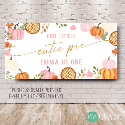 Cutie Pie Birthday Banner