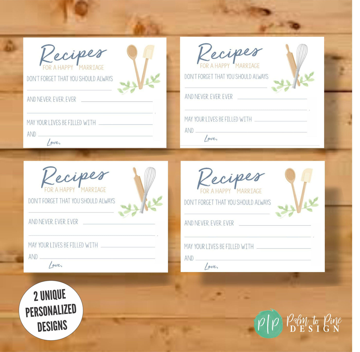 Bridal Shower Recipe Cards, Wedding Recipe Cards for Bride, Share a Recipe Bridal Shower Activity, Bridal Shower Recipe Game, Bridal Shower