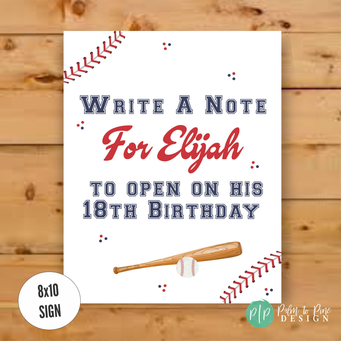 Baseball Party First Birthday Wishes, Baseball Time Capsule 1st Birthday Wishes, Baseball Birthday Party Capsule, Custom Baseball Wish Cards