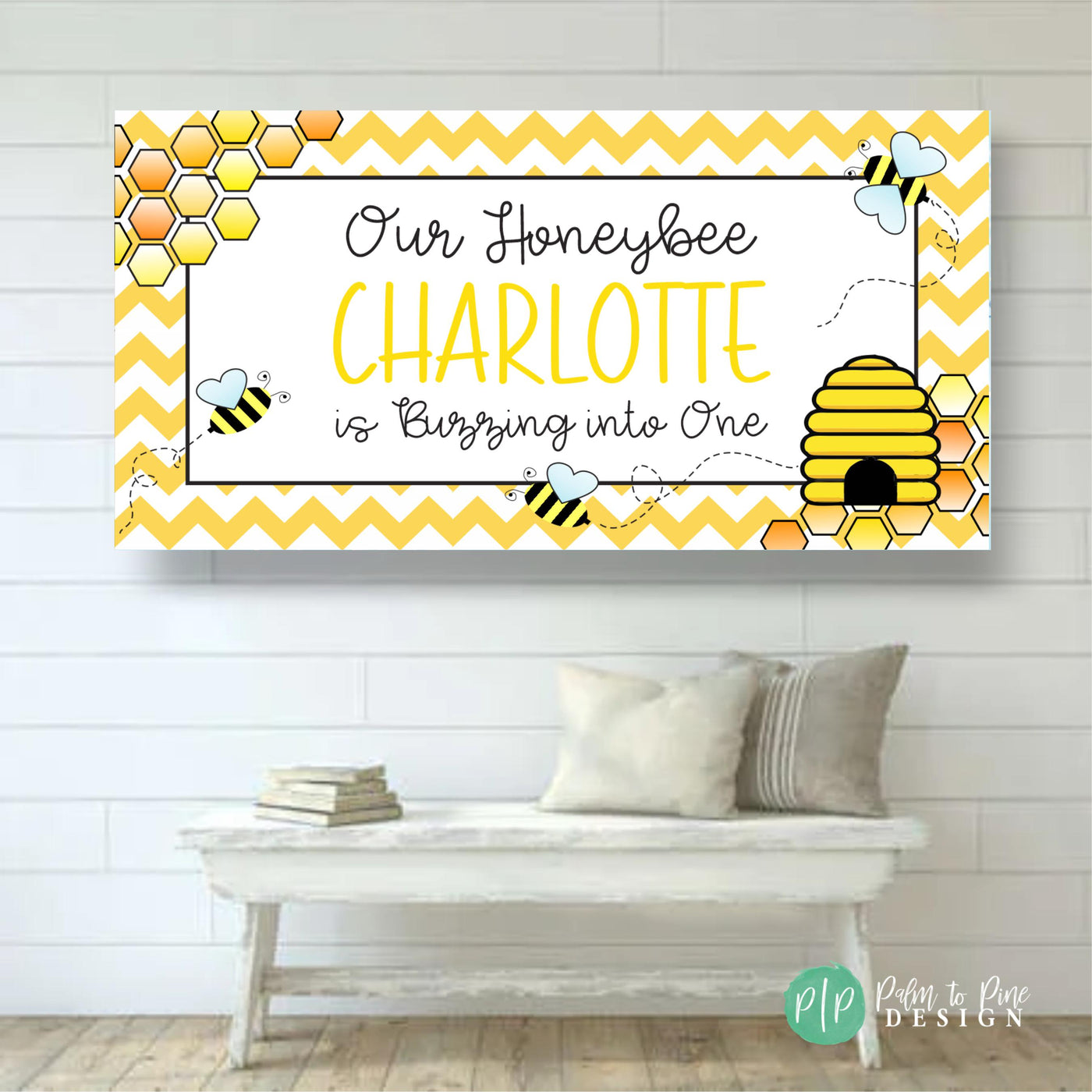 Bee Birthday Banner, Girls Bumblebee Birthday Party Decor, Mom to Bee Baby Shower Backdrop, Honey Bee Party Banner, Mama to Bee Party Decor