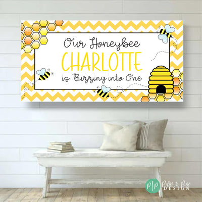 Bee Birthday Banner, Girls Bumblebee Birthday Party Decor, Mom to Bee Baby Shower Backdrop, Honey Bee Party Banner, Mama to Bee Party Decor