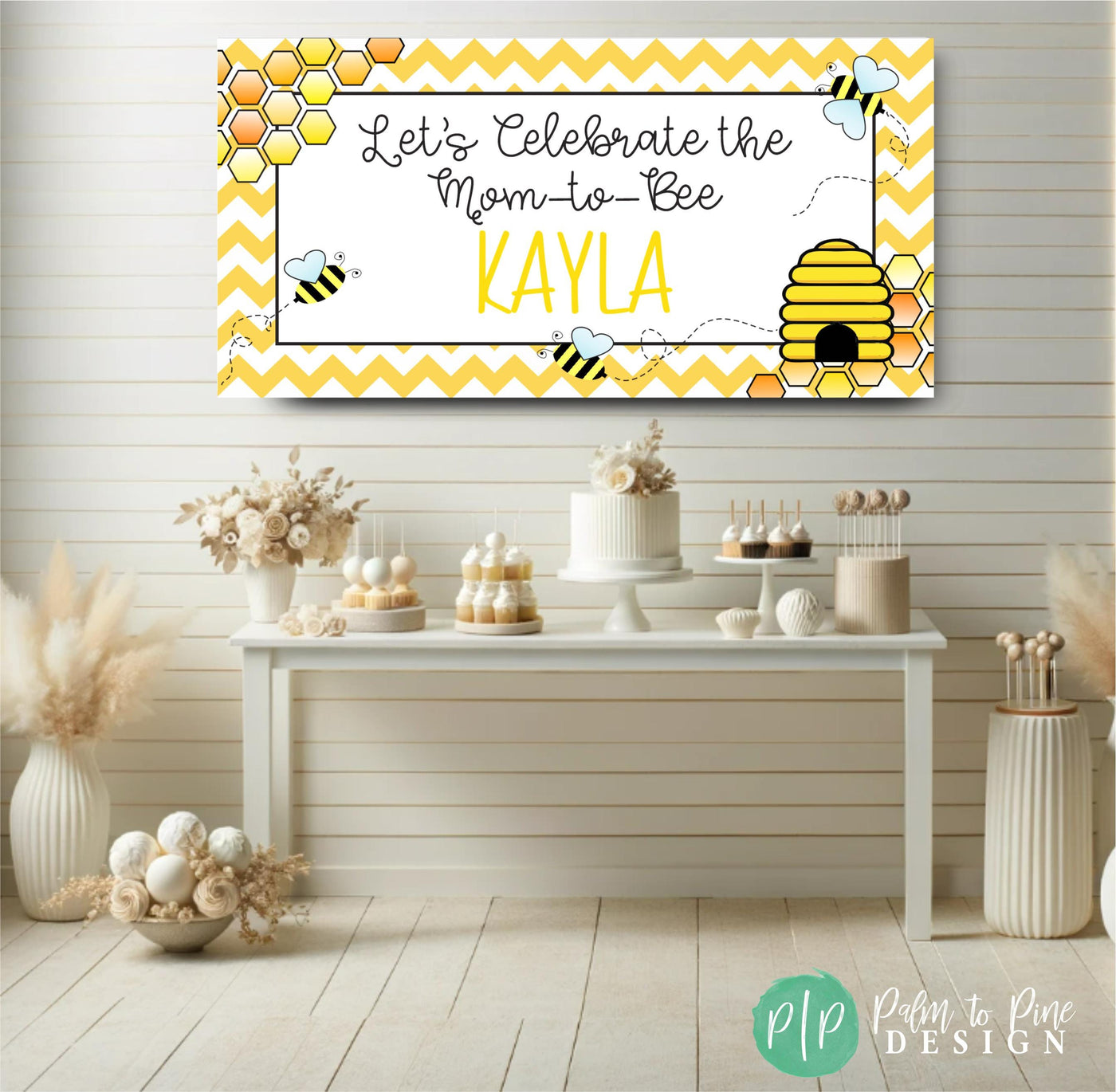 Bee Birthday Banner, Girls Bumblebee Birthday Party Decor, Mom to Bee Baby Shower Backdrop, Honey Bee Party Banner, Mama to Bee Party Decor