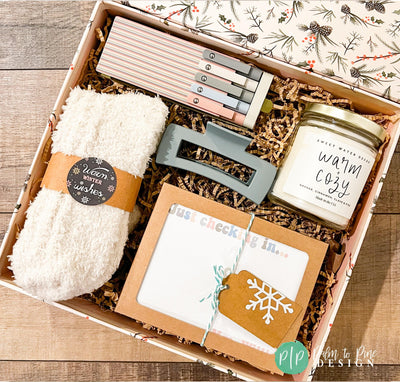 Stationery Gift Box set in neutral boho colors