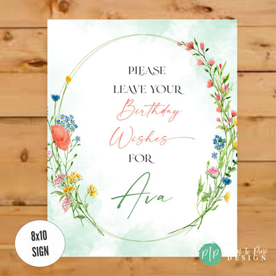 Wildflower Bridal Shower Advice Cards, Spring Bridal Shower, Advice for the Bride and Groom, Wedding Advice Cards, Advice for the Bride