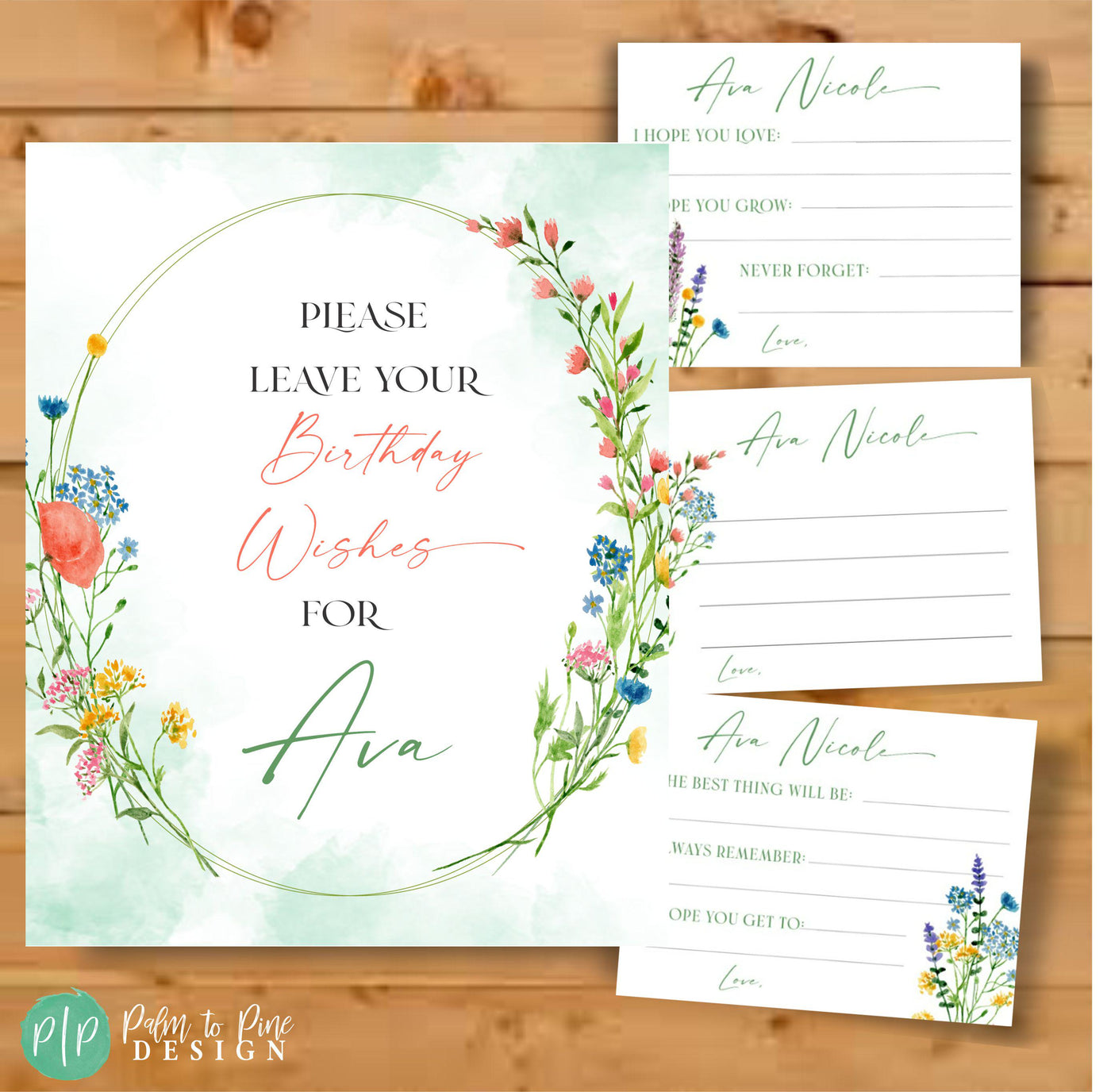 Wildflower Bridal Shower Advice Cards, Spring Bridal Shower, Advice for the Bride and Groom, Wedding Advice Cards, Advice for the Bride