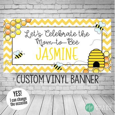 Bumblebee-themed baby shower decorations