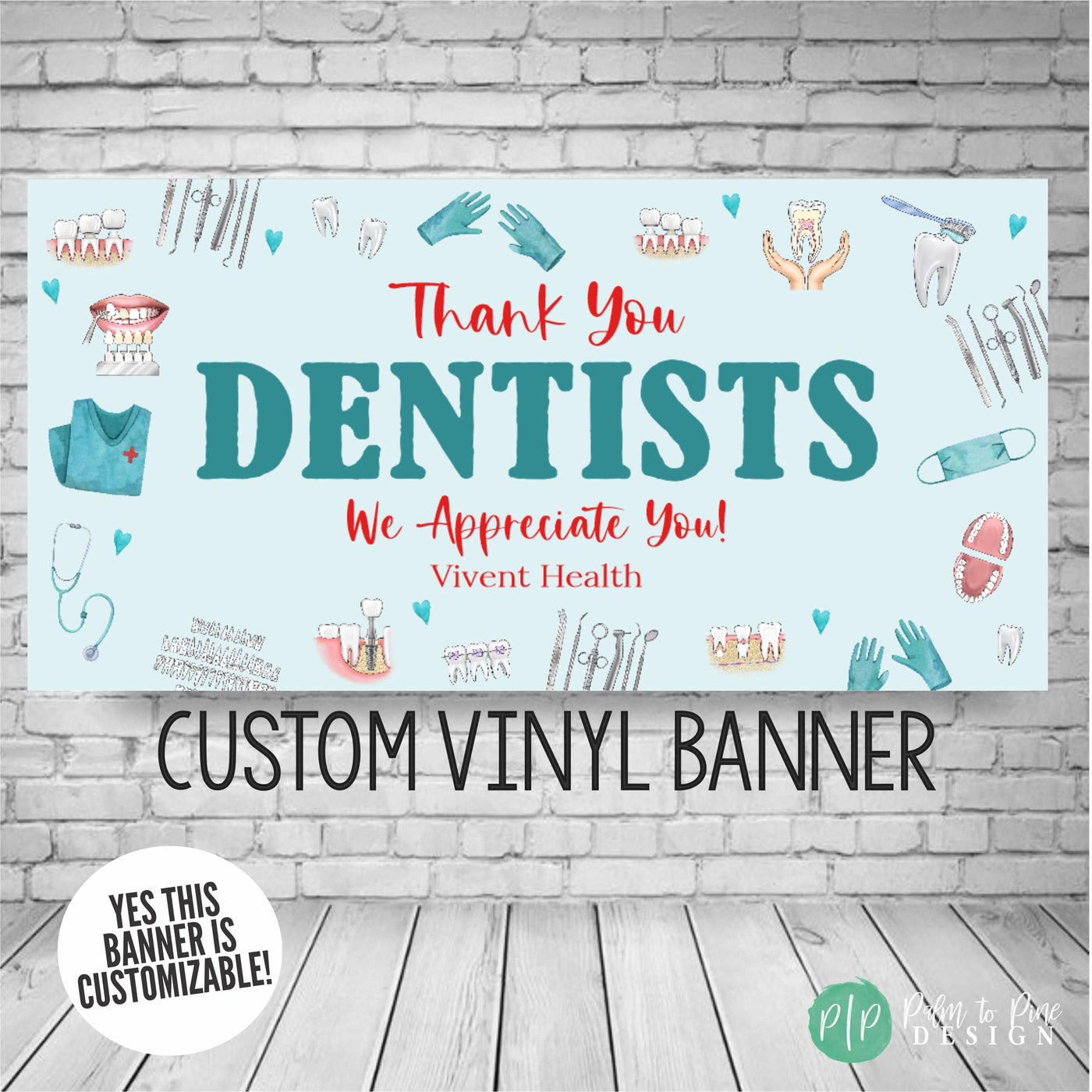 dental appreciation banner thanking dental staff with dental clipart