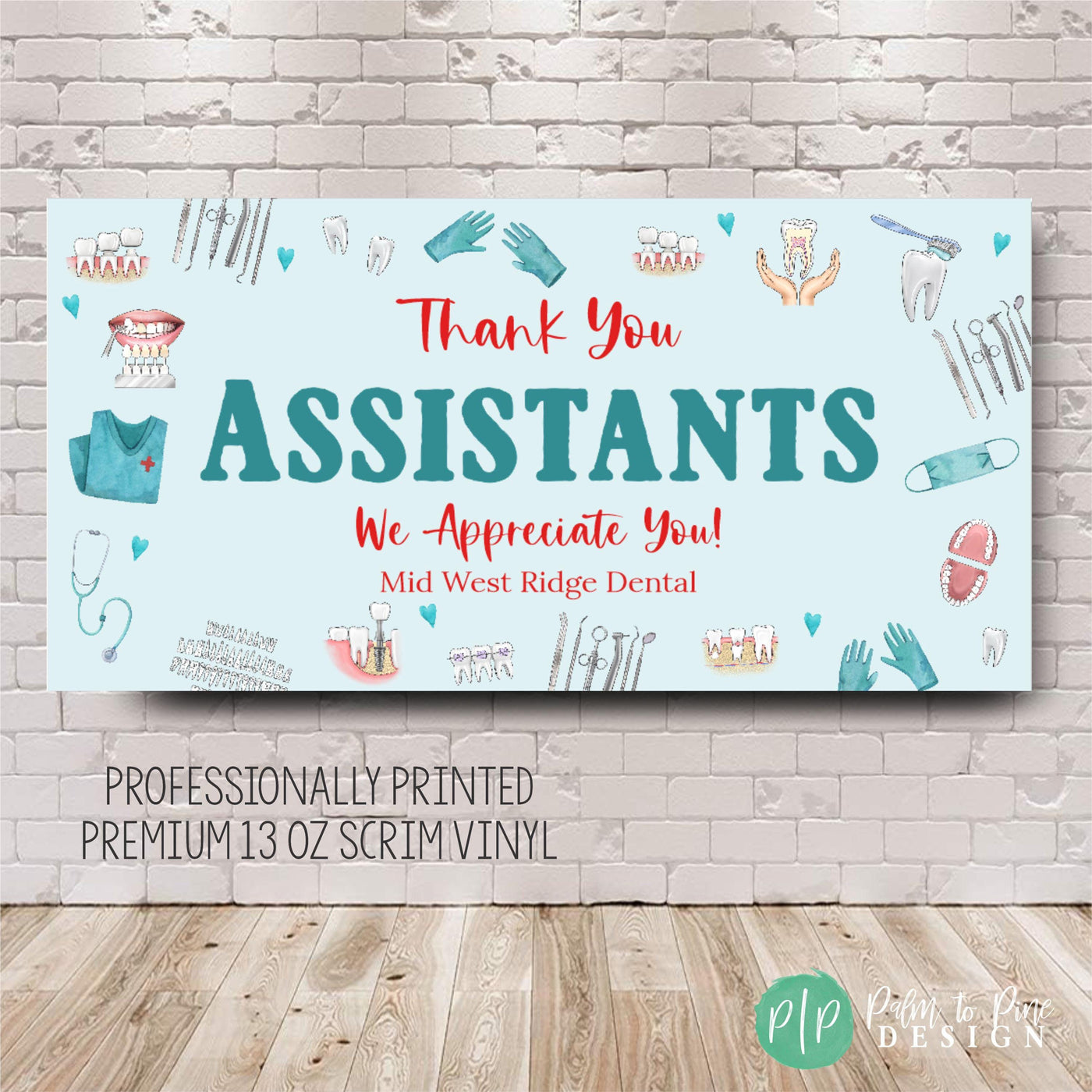 Dental Appreciation Week Personalized Banner, Dental Hygiene Month Banner, Dental Staff Appreciation Banner, Dental Hygienists Appreciation