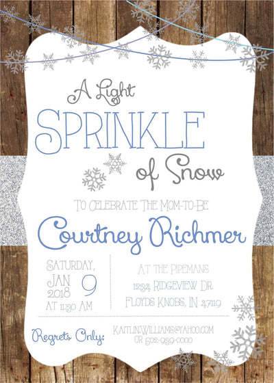 Oh Baby It's Cold Outside Baby Shower Invite