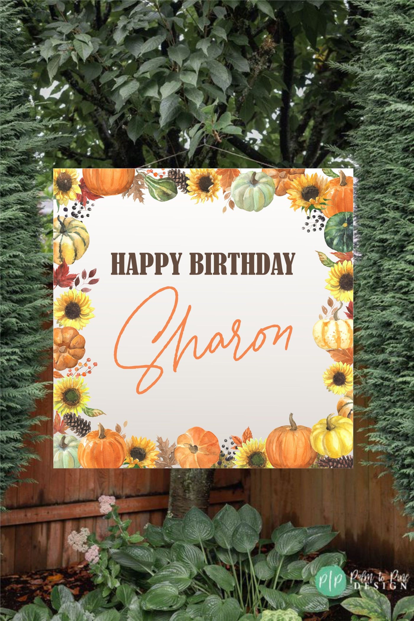 Fall Birthday Banner