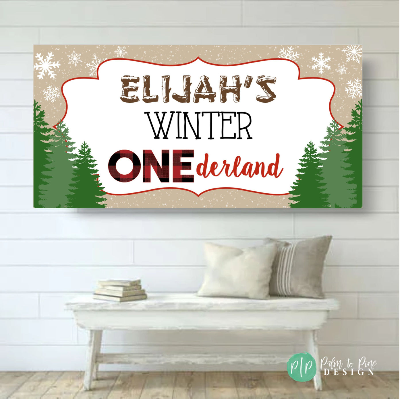 Winter Onederland Birthday Banner, Winter Birthday Party, Winter Wonderland Birthday Backdrop, Winter First Birthday Banner, First Birthday